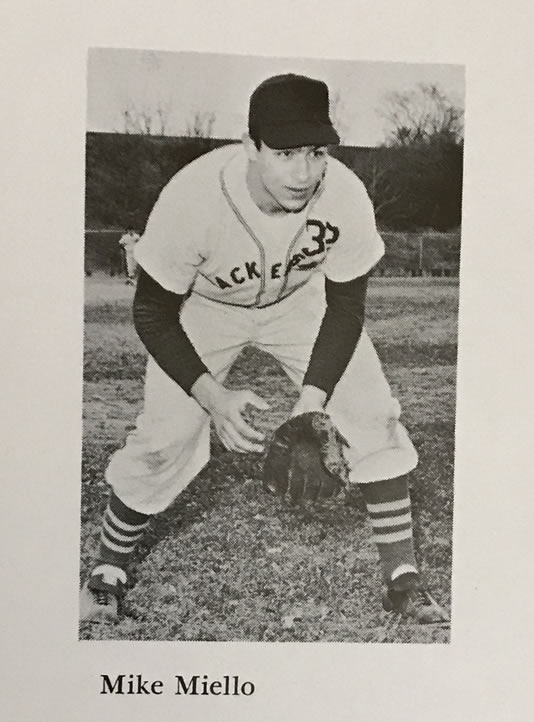 1962 Baseball Photo in Yearbook